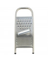 Tradineur - Rallador de acero inoxidable, con varios tipos de corte, de 27 x 11 x 1 cm. Utensilio de cocina o repostería para ra