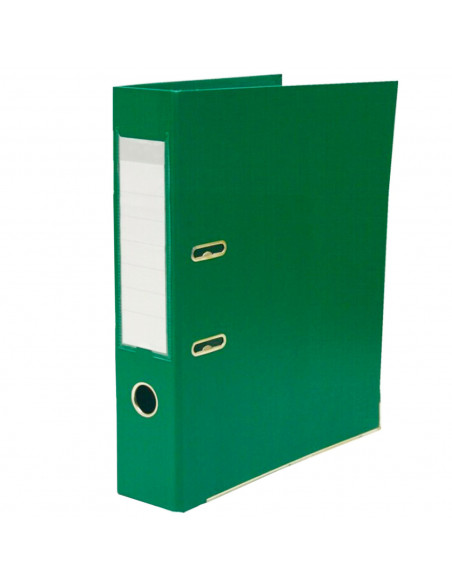 Tradineur - Archivador A-Z con 2 anillas, tamaño A4, incluye palanca, cartón duro, lomo de 7,5 cm de ancho, oficina (Verde - 34, Tradineur - Archivador A-Z con 2 anillas, tamaño A4, incluye palanca, cartón duro, lomo de 7,5 cm de ancho, oficina (Verde - 34,