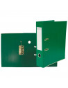 Tradineur - Archivador A-Z con 2 anillas, tamaño A4, incluye palanca, cartón duro, lomo de 7,5 cm de ancho, oficina (Verde - 34,