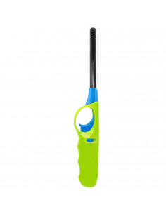 Tradineur - Encendedor electrónico recargable, encender cocinas de gas, mechero, barbacoa, hornillo de camping, bloqueo segurida
