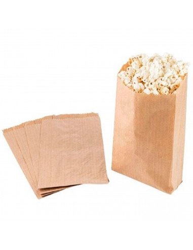 Tradineur - Pack de 40 bolsas de papel kraft para alimentos, biodegradables, compostables, reutilizables, aptas para uso aliment