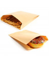 Tradineur - Pack de 20 bolsas de papel kraft para alimentos, biodegradables, compostables, reutilizables, aptas para uso aliment