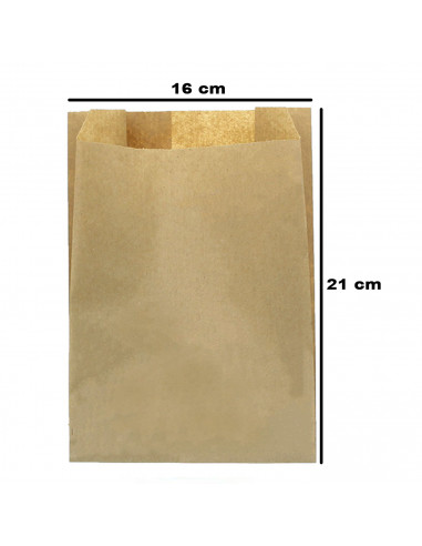 Tradineur - Pack de 20 bolsas de papel kraft para alimentos, biodegradables, compostables, reutilizables, aptas para uso aliment