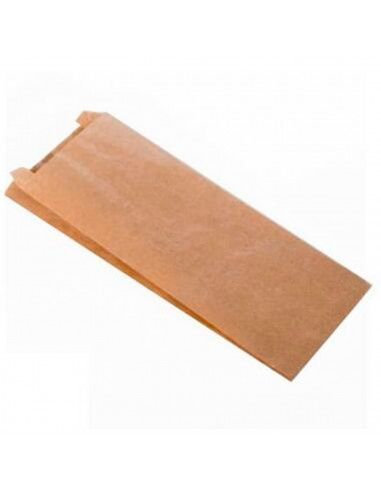 Tradineur - Pack de 30 bolsas de papel kraft para bocadillos, alimentos, biodegradables, compostables, reutilizables, aptas para