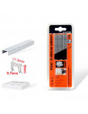 Tradineur - Pack 1200 Grapas para grapadoras industriales - Fabricado en hierro - Grapas de 0,7 x 8 x 11,3 mm