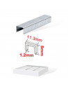 Tradineur - Pack 1000 Grapas para grapadoras industriales - Fabricado en hierro - Grapas de 1,2 x 8 x 11,3 mm