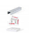 Tradineur - Pack 800 Grapas para grapadoras industriales - Fabricado en hierro - Grapas de 1,2 x 10 x 11,3 mm