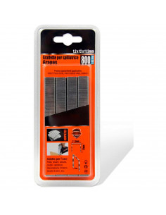 Tradineur - Pack 800 Grapas para grapadoras industriales - Fabricado en hierro - Grapas de 1,2 x 12 x 11,3 mm