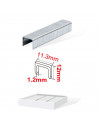 Tradineur - Pack 800 Grapas para grapadoras industriales - Fabricado en hierro - Grapas de 1,2 x 12 x 11,3 mm
