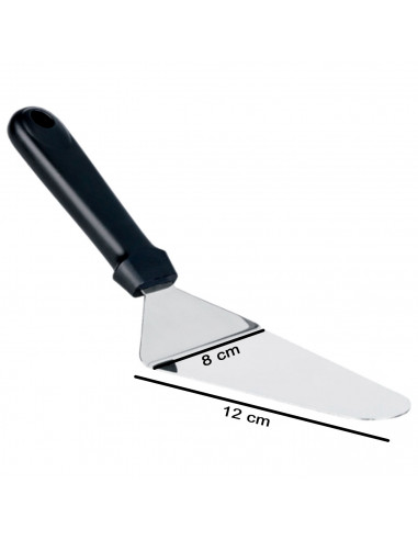 Tradineur - Espátula para servir tarta o pizza, acero inoxidable, pasteles, repostería, cocina, apta para lavavajillas, 8 x 12 c