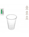 Tradineur - Pack de 15 vasos reutilizables de plástico, 100% reciclables, extra resistentes, higiénicos, apilables, 10,3 x 8,3 c