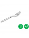 Tradineur - Pack de 12 tenedores reutilizables de plástico, 100% reciclables, extra resistentes, higiénicos, aptos para lavavaji