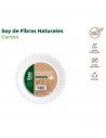 Tradineur - Pack de 50 platos llanos de cartón, biodegradables, 100% reciclables, fibras naturales, servir postres (Blanco - 18