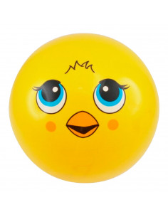 Tradineur - Pelota con cara de animales - Fabricado en PVC- Apto para recreaciones al aire libre - Ø 22 cm - Modelo Surtido