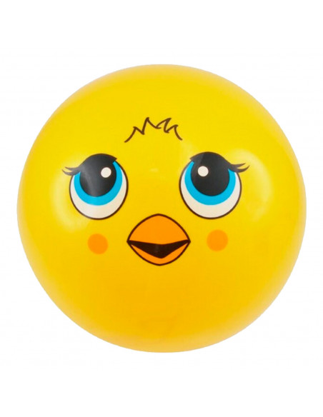 Tradineur - Pelota con cara de animales - Fabricado en PVC- Apto para recreaciones al aire libre - Ø 22 cm - Modelo Surtido
