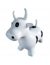 Tradineur - Trotador infantil hinchable con forma de vaca, plástico, juguete inflable, niños a partir de 24 meses, 55 x 26 x 45