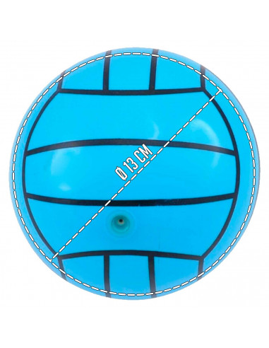 Tradineur - Mini Balón de waterpolo - Fabricado en PVC - Pelota para entretenimiento deportivo para verano - Ø 13 cm - Color Ale