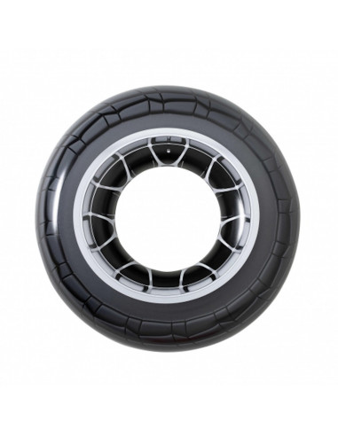 Tradineur - Flotador neumático infantil, flotador hinchable rueda, high velocity tire tube, diámetro 119 cm