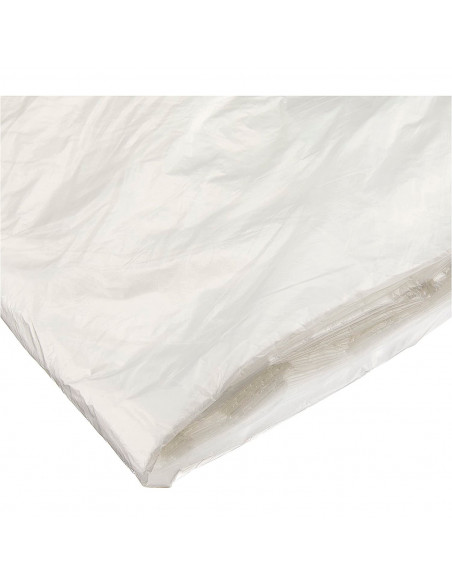 Tradineur - Pack de 10 protectores cubre todo de plástico, cobertor antipolvo y anti lluvia de polietileno, cubrir muebles (Tran