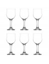 Tradineur - Set de 6 copas de cristal, modelo Nevakar, servir vino, champán, cócteles, elegantes, aptas para lavavajillas, celeb