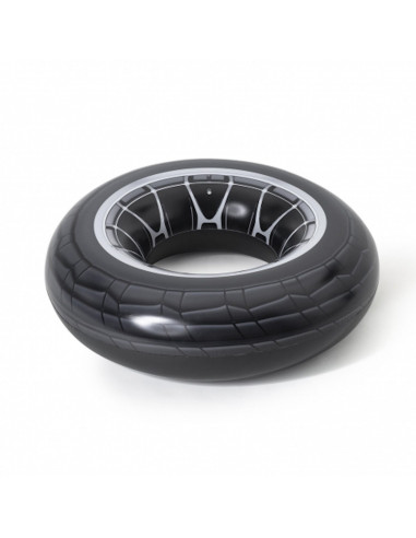 Tradineur - Flotador neumático infantil, flotador hinchable rueda, high velocity tire tube, diámetro 119 cm