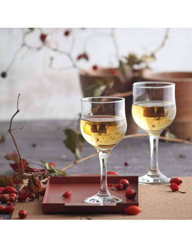 Tradineur - Set de 6 copas de cristal, modelo Nevakar, servir vino, champán, cócteles, elegantes, aptas para lavavajillas, celeb