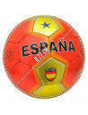Tradineur - Balón de futbol de 4 capas - Diseño Temático de España - Ideal para regalo para deportistas - Ø 22 cm