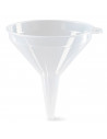 Tradineur - Embudo transparente de plástico llenar botellas, garrafas, incluye agujero para colgarlo, resistente y duradero, fab