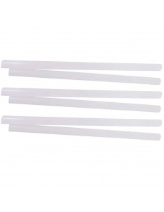 Tradineur - Pack de 6 barras de silicona termofusibles, cola, pegamento para pistolas de encolar en caliente, uso en cuero (Tran