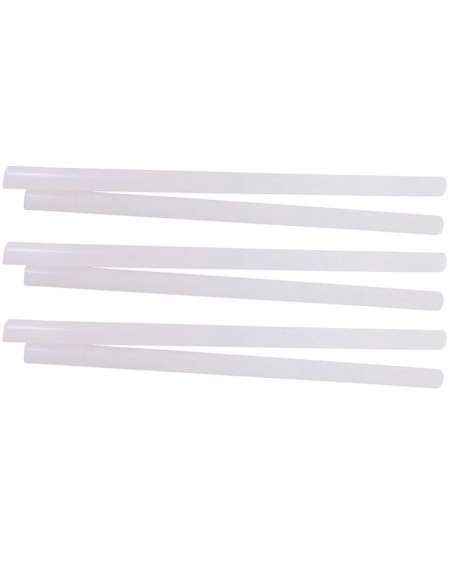 Tradineur - Pack de 6 barras de silicona termofusibles, cola, pegamento para pistolas de encolar en caliente, uso en cuero (Tran