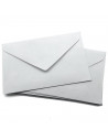Tradineur - Pack de 15 sobres de papel, solapa triangular, biodegradables, reciclables, enviar invitaciones, boda, cumpleaños, t