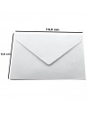 Tradineur - Pack de 15 sobres de papel, solapa triangular, biodegradables, reciclables, enviar invitaciones, boda, cumpleaños, t