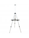 Tradineur - Caballete plegable de aluminio para pintar, regulable, tres patas, soporte de lienzos para pinturas al óleo, acrílic