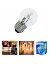 Tradineur - Bombilla halógena estándar, globo, G45, E27, 28W &#61; 40W, 370 lúmenes, 2800K, luz cálida, eficiencia energética B,