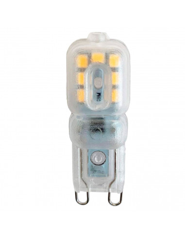 Tradineur - Bombilla LED, clavija G9, 3W equivalente a 30W, 270 lúmenes, 6400K, luz blanca fría, eficiencia energética A+, 30000