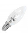 Tradineur - Bombilla halógena vela, C35, E14, 42W equivalente a 60W, 625 lúmenes, 2800K, luz cálida, eficiencia energética B, 20