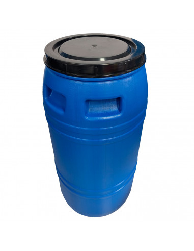 Tradineur - Bidón / Barril cilíndrico para el almacenamiento de alimentos - Fabricado en PVC - Envase grande para el transporte