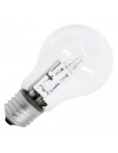 Tradineur - Bombilla halógena globo, estándar, A60, E27, 100W, 1765 lúmenes, 2800K, luz cálida, eficiencia energética B, 2000 ho