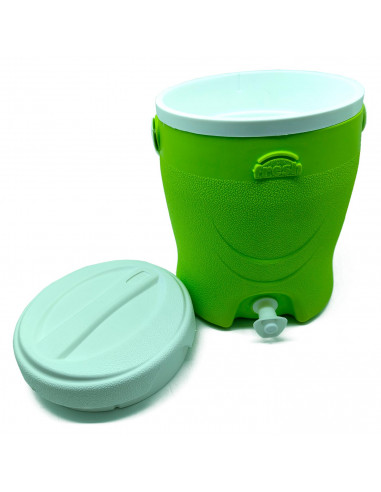 Tradineur - Nevera vertical con grifo para el almacenamiento de líquidos - Fabricado en PVC - Envase grande para el transporte o