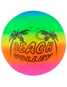 Tradineur - Balón de Volley playa con colores neón - Fabricado en PVC - Ideal para jugar en la playa, aire libre o en el hogar -