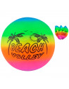 Tradineur - Balón de Volley playa con colores neón - Fabricado en PVC - Ideal para jugar en la playa, aire libre o en el hogar -
