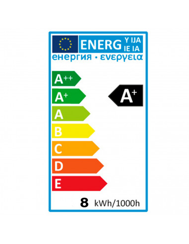 Tradineur - Bombilla LED estándar, globo, A60, E27, 8W equivalente a 72W, 720 lúmenes, 3000K, luz cálida, eficiencia energética