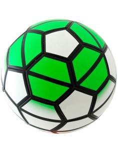 Tradineur - Balón de futbol con diseño Hexagonal - Fabricado en PVC - Ideal para jugar al aire libre, playa y en el hogar - Ø 22