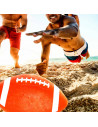Tradineur - Balón de Rugby / Futbol Americano - Fabricado en PVC - Ideal para jugar en equipo o jugar al aire libre - Logitud de
