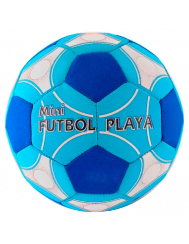Tradineur - Mini Balón de futbol Fabricado en Neopreno - Ideal para jugar al aire libre, playa y en el hogar - Ø 14 cm - Modelo