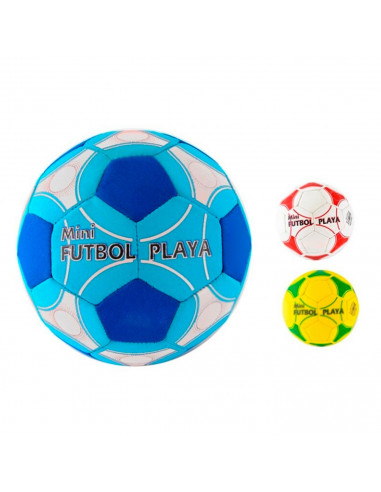 Tradineur - Mini Balón de futbol Fabricado en Neopreno - Ideal para jugar al aire libre, playa y en el hogar - Ø 14 cm - Modelo