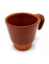 Tradineur - Pack de 6 pocillos de barro para queimda, tazas para vino, licores, diseño tradicional, artesanal (Marrón - 100 ml -