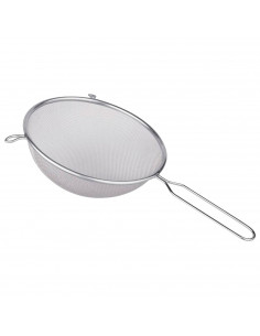 Tradineur - Colador Ø 10 cm - Fabricado en Acero Inoxidable - Apto para lavavajillas - Incluye huecos para colgar - Ø 10 cm