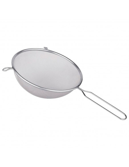 Tradineur - Colador Ø 10 cm - Fabricado en Acero Inoxidable - Apto para lavavajillas - Incluye huecos para colgar - Ø 10 cm