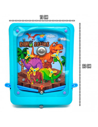 Tradineur - Pinball manual de juguete - Plástico resistente - Original juego manual para niños - 23 x 19 cm - Modelo Aleatorio